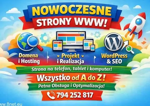 Wykonam stronę internetową TANIO od A do Z