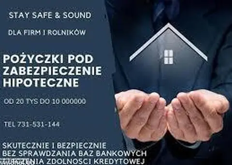 POZYCZKA PRYWATNA POD ZASTAW NIERUCHOMOSCI BEZ BIK ODDLUZENIOWO INWESTYCYJNA