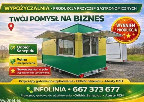 Wypożyczalnia - produkcja przyczep gastronomicznych